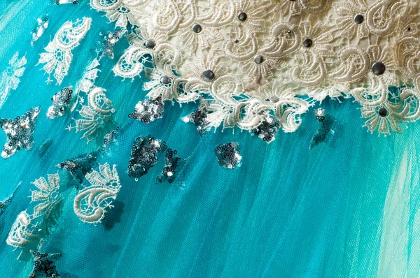 Ball Gown Texture Robe Photographed Studio — Stock Photo, Image