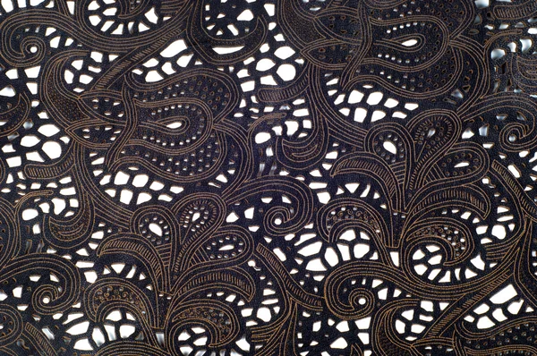 Leather Embossed Pattern Texture Photographed Studio — Stock Photo, Image