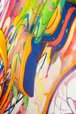 Sarı, mavi, Mavi desenli kumaş renkleri soyutlama,