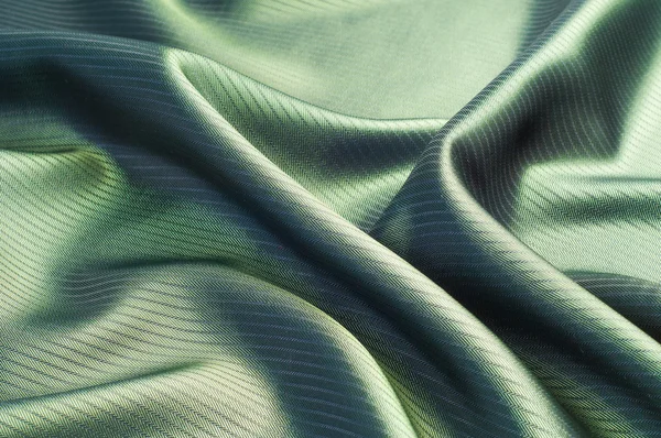 Tela de rayas verdes. textura — Foto de Stock