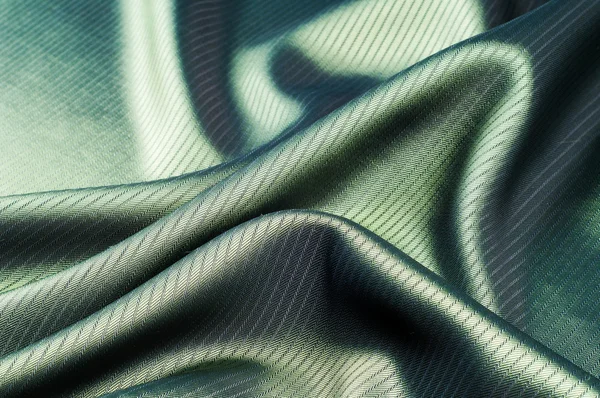 Groene Gestreepte Stof Het Patroon Van Kleur Tussen Blauw Geeltinten — Stockfoto