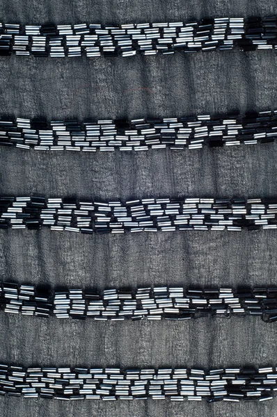Fabric Color black with beads.  texture. — Stock Photo, Image
