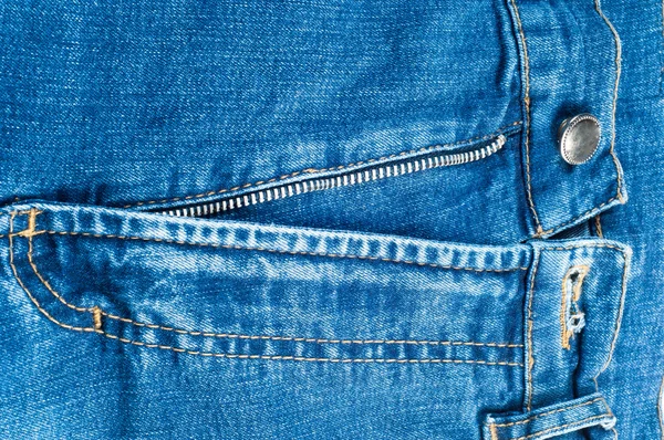 Weefsel, textiel, doek, stof, materiaal, textuur. blue jeans stof — Stockfoto