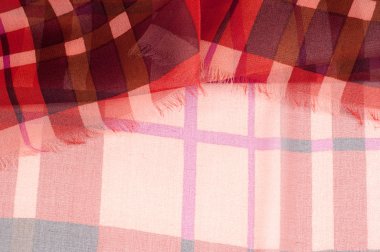 İpek kumaş dokusu. kırmızı hücre