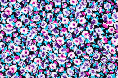 Küçük çiçekli pamuklu kumaş dokusu. Fotoğraf stüdyosu