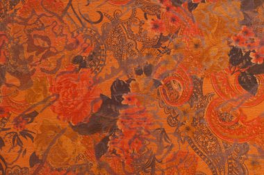 Kırmızı kumaş dokulu ve çiçek gül. Fotoğraf stüdyosu