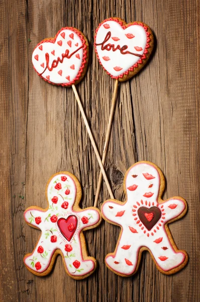 Cookies Valentine Day Photography Studio — Stock Photo, Image