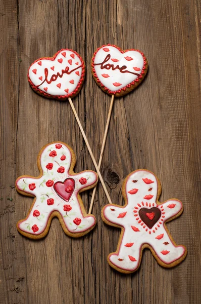 Cookies Valentine Day Photography Studio — Stock Photo, Image