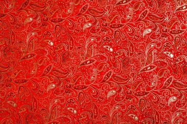 Cilt dokusunu altın desenle fotoğraf stüdyo kırmızı