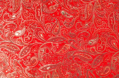 Cilt dokusunu altın desenle fotoğraf stüdyo kırmızı