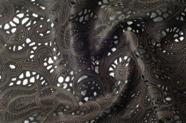 Bir kırık kırmızı dantel modeli ile cilt dokusunu