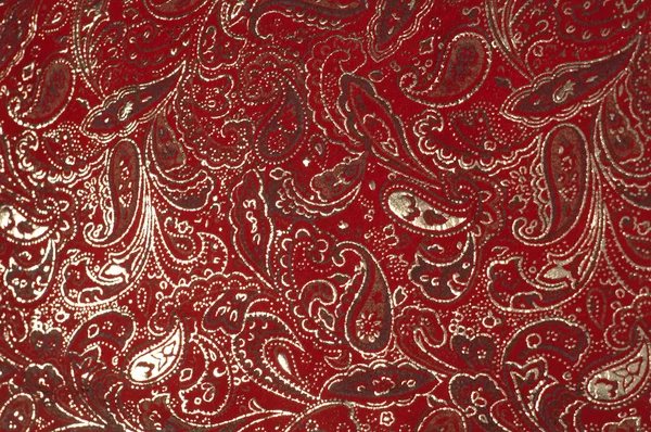 Skin texture red with gold pattern — Stock Photo, Image