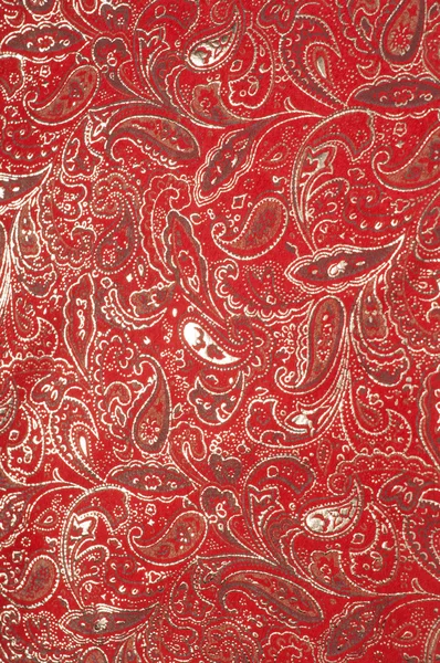 Skin texture red with gold pattern — Stock Photo, Image