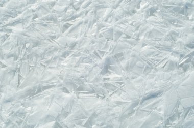 doku. buz. Donmuş buz Nehri üzerinde.