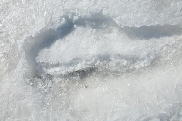 Textura Hielo Hielo Congelado Río —  Fotos de Stock