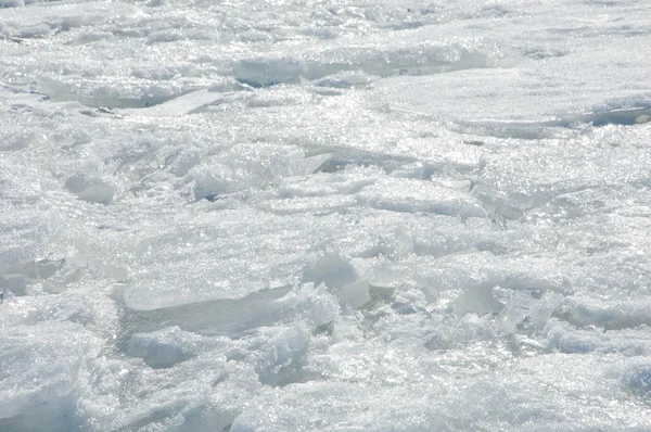 Texture Ice Frozen Ice River — Stock Photo, Image