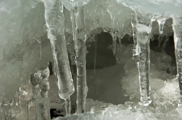 Texture Ice Frozen Ice River — Stock Photo, Image