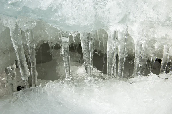 テクスチャです 川の冷凍 アイス — ストック写真