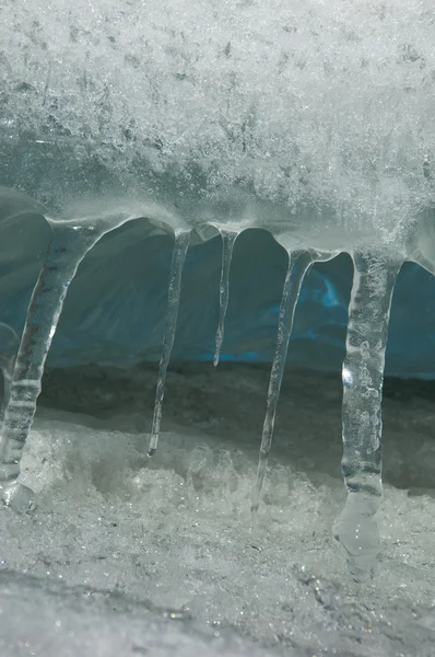 Textura Hielo Hielo Congelado Río — Foto de Stock