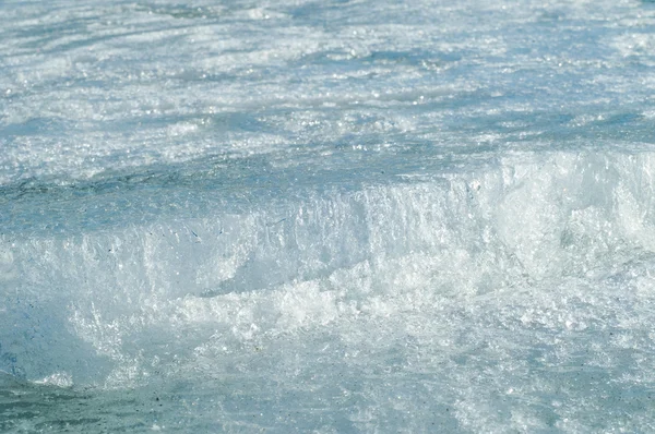 Het Patroon Ijs Bevroren Ijs Rivier — Stockfoto