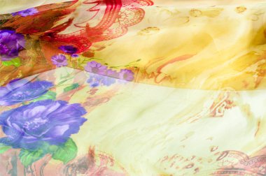 Kumaş ipek doku, renk, soyutlama. iyi, güçlü, yumuşak, parlak elyaf koza yapımında silkworms tarafından üretilen ve iplik ve kumaş yapmak için toplanan.