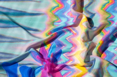 Kumaş ipek doku, renk, soyutlama. iyi, güçlü, yumuşak, parlak elyaf koza yapımında silkworms tarafından üretilen ve iplik ve kumaş yapmak için toplanan.