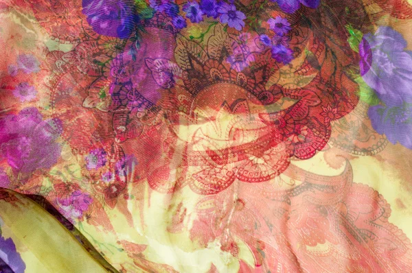 Textura de seda de tecido, cor, abstração — Fotografia de Stock