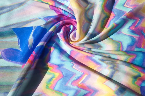 Stoff Seide Textur Farbe Abstraktion Eine Feine Starke Weiche Glänzende — Stockfoto