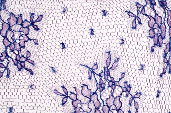 Texture lace fabric. lace on white background studio. thin fabric made of yarn or thread. typically one of cotton or silk, made by looping, twisting, or knitting thread in patterns