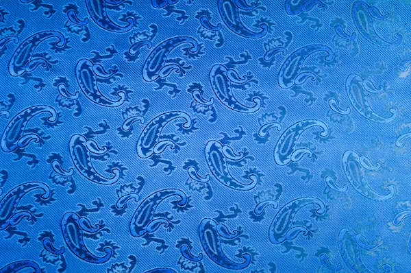 Textura hedvábné tkaniny. Tmavě modrá. S obrázkem cuc — Stock fotografie