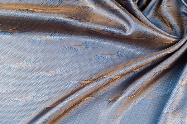 Текстура шовкової тканини, коричневий, золотий колір — стокове фото