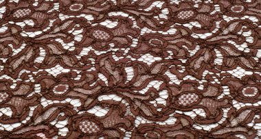 Doku dantel kumaş. dantel beyaz arka plan stüdyo üzerinde