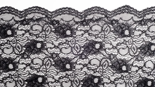 Texture lace fabric. lace on white background studio — Stock Photo, Image