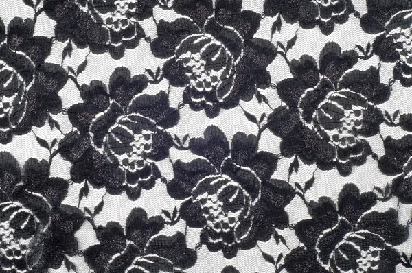 Texture lace fabric. lace on white background studio — Stock Photo, Image