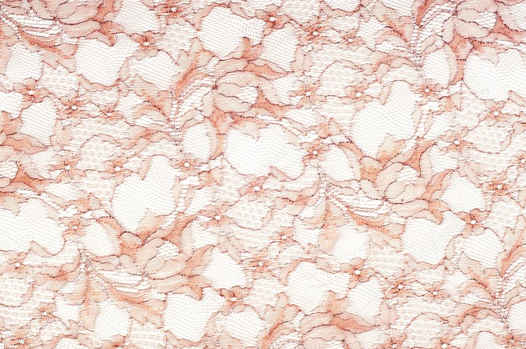 Texture lace fabric. lace on white background studio