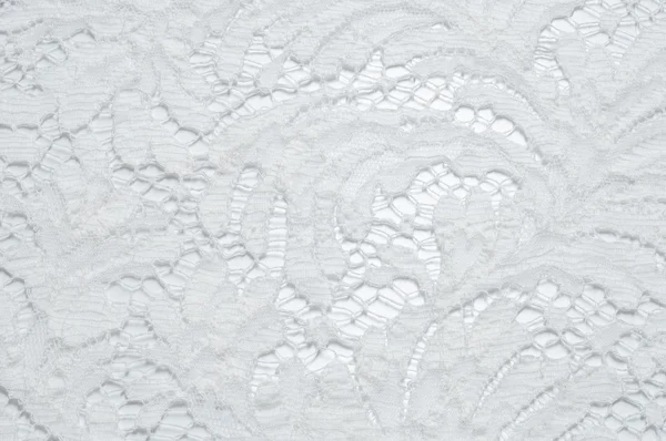 텍스처 레이스 직물입니다. 흰색 배경 스튜디오에 레이스 — 스톡 사진