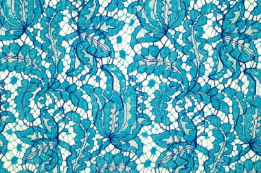 Doku dantel kumaş. dantel beyaz arka plan stüdyo üzerinde. ince kumaş iplik veya iş parçacığı yapılmış. genellikle bir pamuk veya ipek, döngü, büküm veya desenleri iplik örgü tarafından yapılmıştır