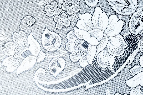 Texture lace fabric. lace on white background studio — Stock Photo, Image