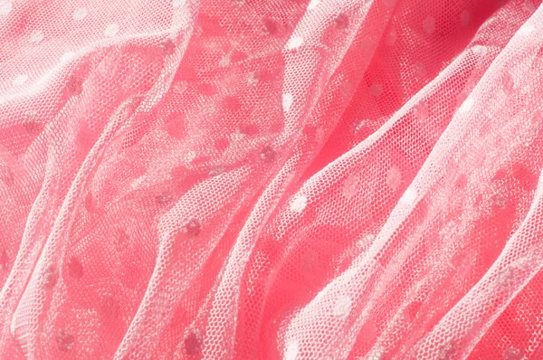 La textura de encaje de tela con lentejuelas sobre fondo de tela. Ma. — Foto de Stock