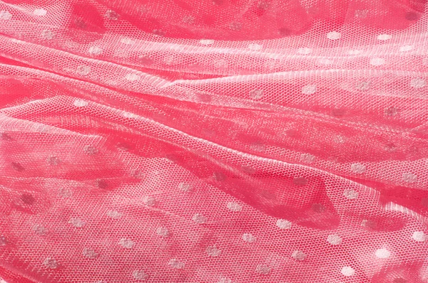 La trama di pizzo tessuto con paillettes su sfondo tessuto. Mamma! — Foto Stock