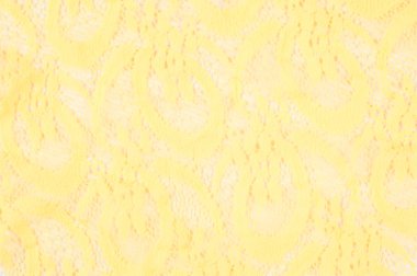 Kumaş dantel, parlak sarı doku