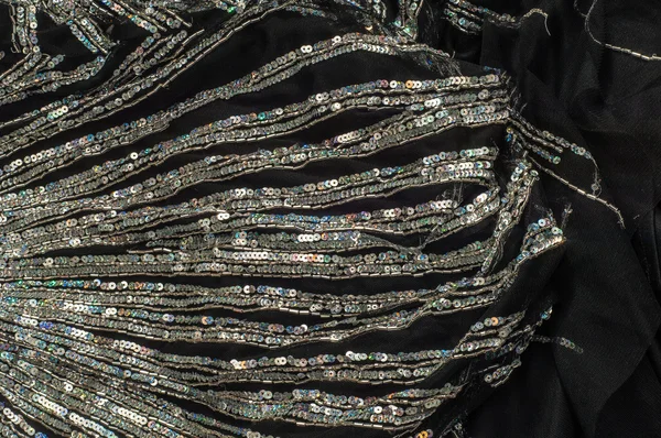 Textura Tecido Lantejoulas Jeweled Spangly Beady — Fotografia de Stock