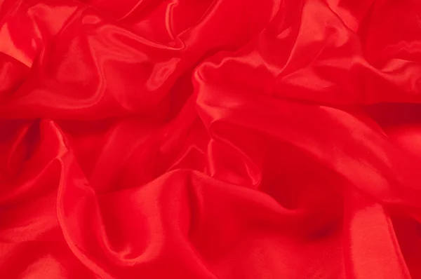 Текстура шовкової тканини, червона — стокове фото