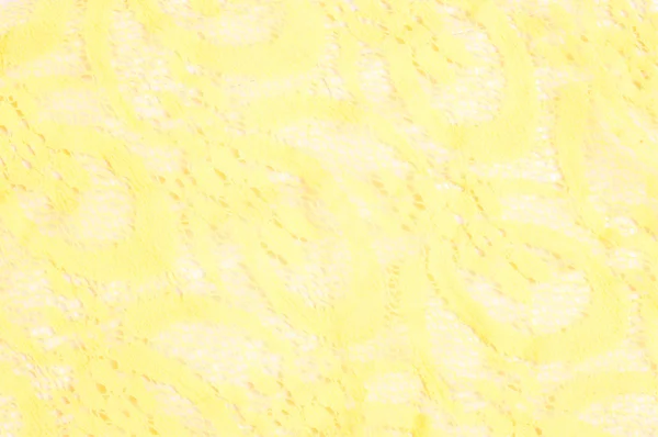 Die Textur Der Stoff Spitze Leuchtend Gelb — Stockfoto