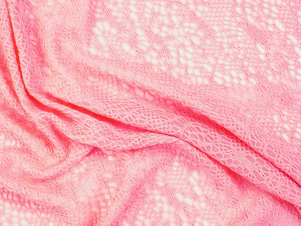 The texture of the silk fabric, soft pink