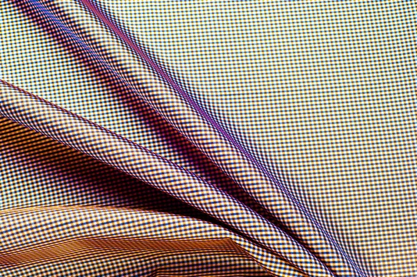 Silk Lining Brown Closeup Lines Brown Silk Fabric Brown Background — Stock Photo, Image