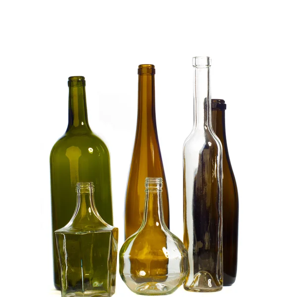 Texture of empty bottles — Stock Photo, Image