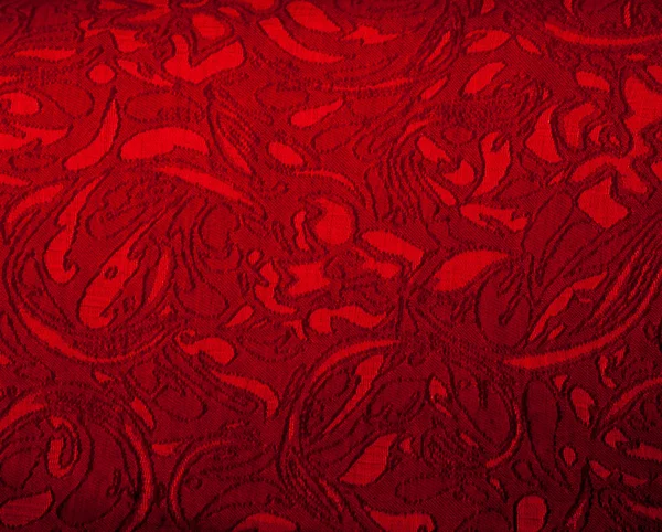 La textura de la tela de seda, rojo — Foto de Stock