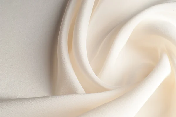 Textura Tecido Seda Cor Creme Hortelã Com Desenhos Flores Uma — Fotografia de Stock