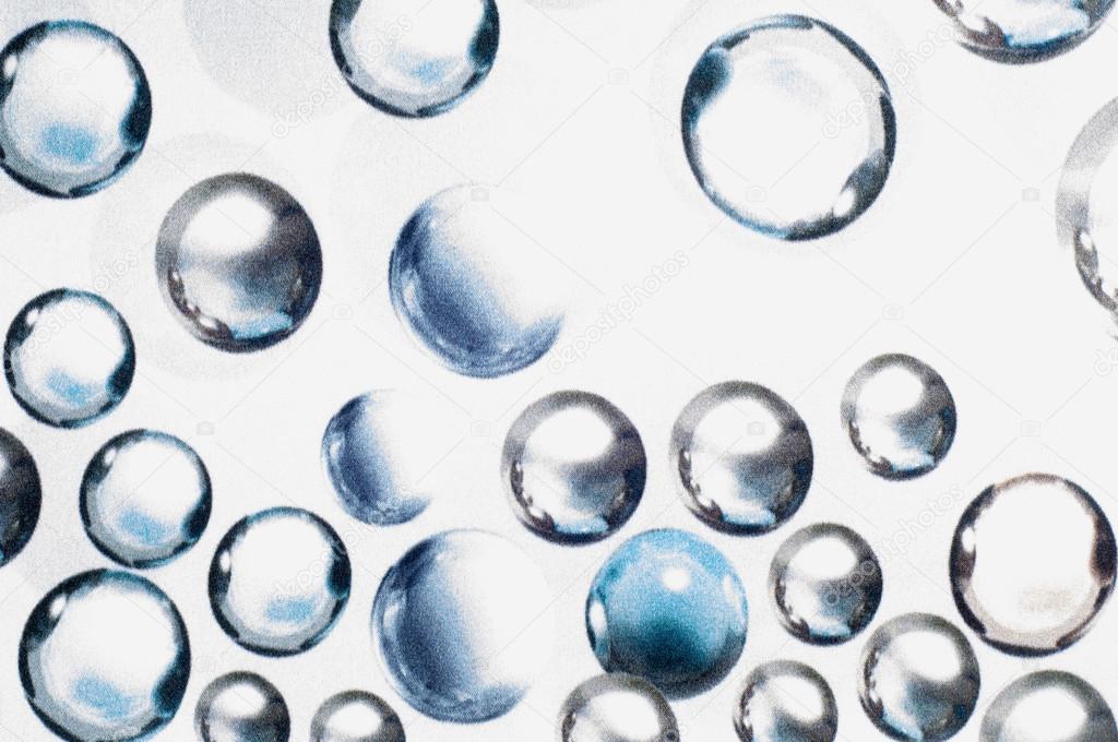 Fabric texture with drawing large drops of water